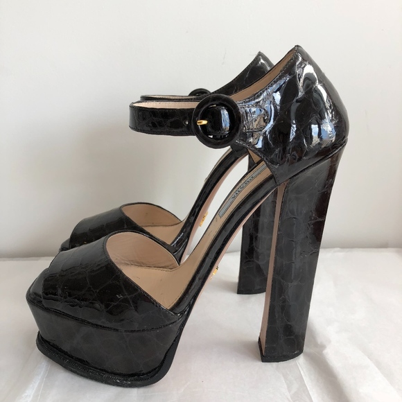 Prada Shoes - PRADA Donna Platform Heeled Sandals